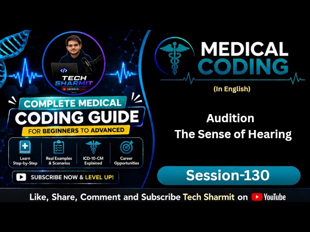 Audition - The Sense of Hearing | Anatomy & Physiology | Medical | Medical coding course (Ep-130)
