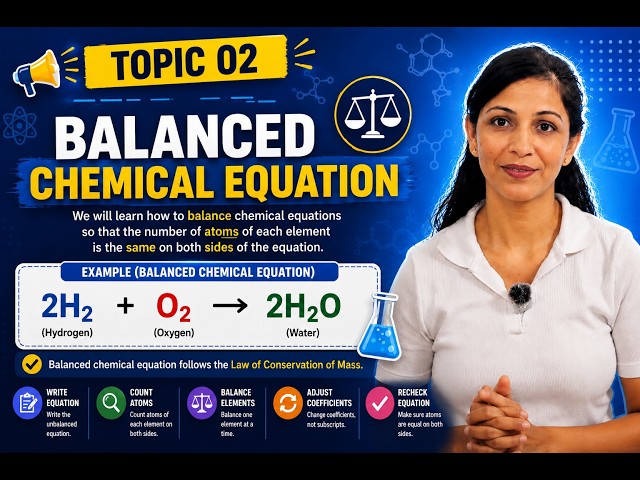 Balanced Chemical Equations | How to Balance Chemical Equations | Class 10 Science CBSE