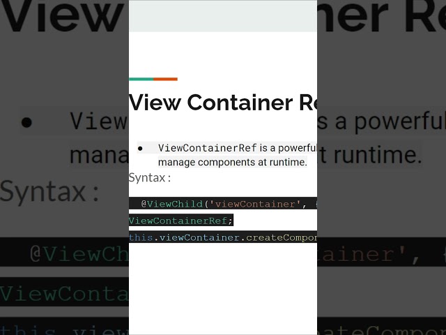 Angular 18   #8 - How to use View Container Ref to create component on the desired position #angular