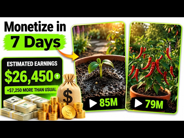 Nobody Is Talking About This Free AI Niche 🤯 — Viral Plant Growth Videos (Full Process)