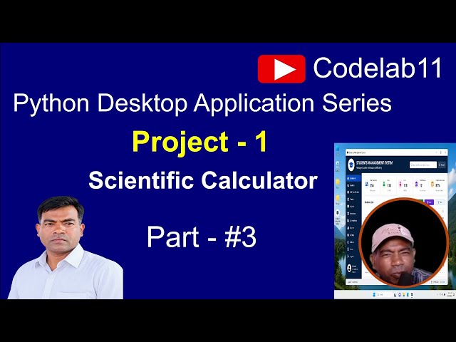 Scientific Calculator Part-3 | Python GUI Project | Tkinter Application Project | Python desktop App