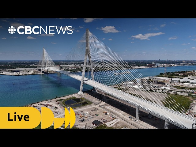 Canadian officials mark upcoming opening of Gordie Howe bridge