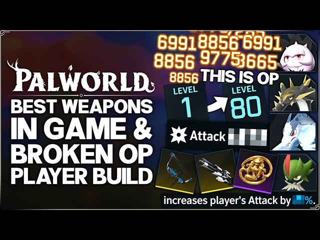 Palworld 1.0 - This is BIG - New Best Weapons Found & Player Damage Guide - Best OP DPS Build Guide!