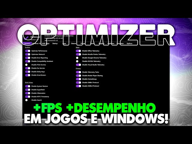 ESSA FERRAMENTA PODE OTIMIZAR O DESEMPENHO DO WINDOWS E JOGOS! - OPTIMIZER (2024)