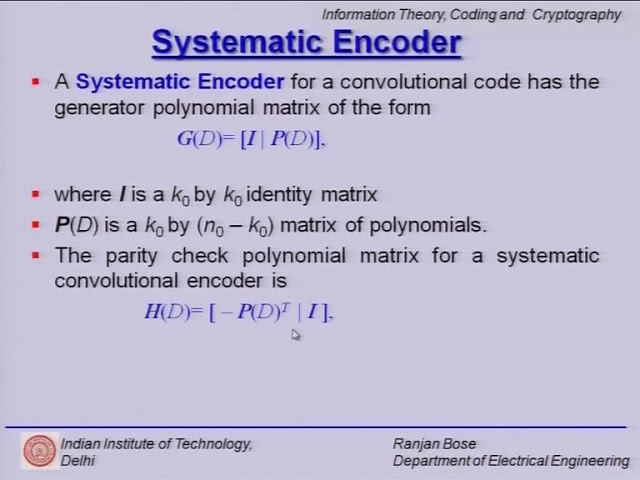Trellis Codes: Generator Polynomial Matrix and Encoding using Trellis