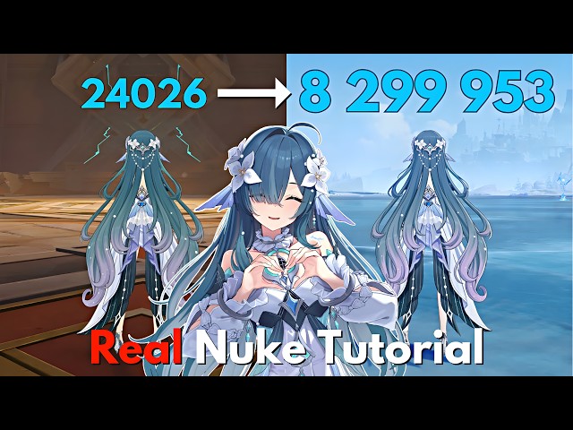 C0 Vodyanitsa 9 Million Real Nuke Tutorial! Genshin Impact