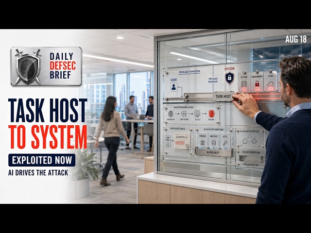 Cyber Security News for August 18 2026 - Daily DefSec Brief