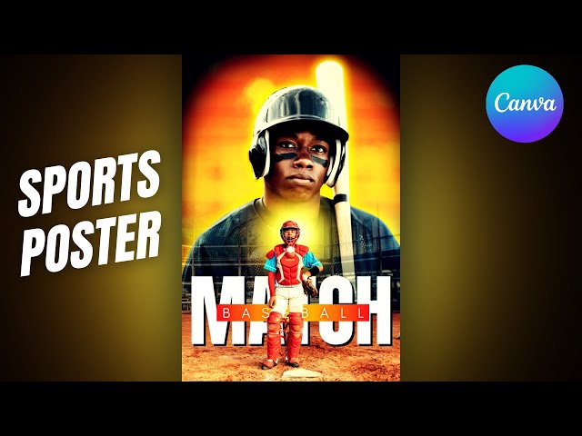Epic Sports Poster Design in Canva (Beginner Tutorial!) | No Photoshop Needed