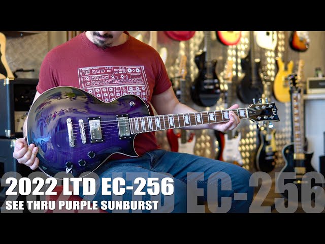 The best affordable LTD Eclipse - 2022 ESP LTD EC-256 See Thru Purple Sunburst