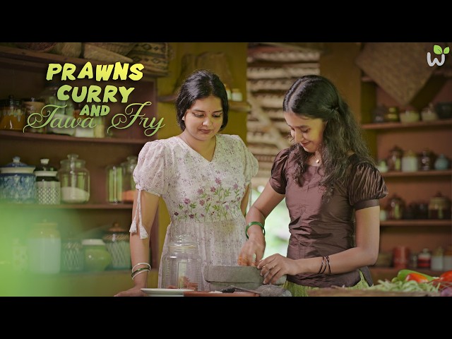 A Special Message from Bincy | Village Style Prawns Curry & Tawa Fry | Kerala Village Cooking.