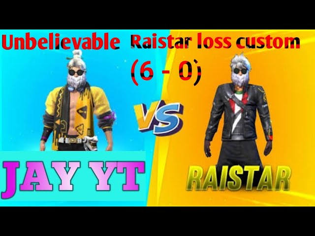 RAISTAR VS JAY YT । RAISTAR DEFEATED BY 6-0 । RAISTAR DEFEATED IN CLASH SQUAD