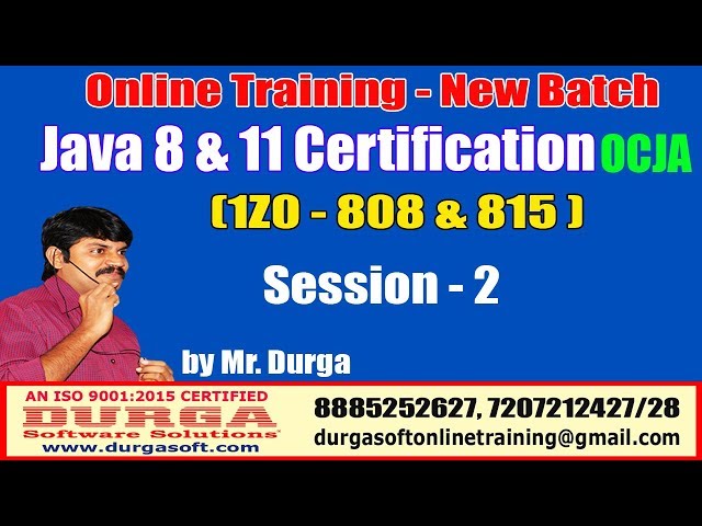 Java Certification 8 & 11 OCJA(1Z0 - 808 & 815 ) | Session-2 | The Features of Java(Java Buzzwards)