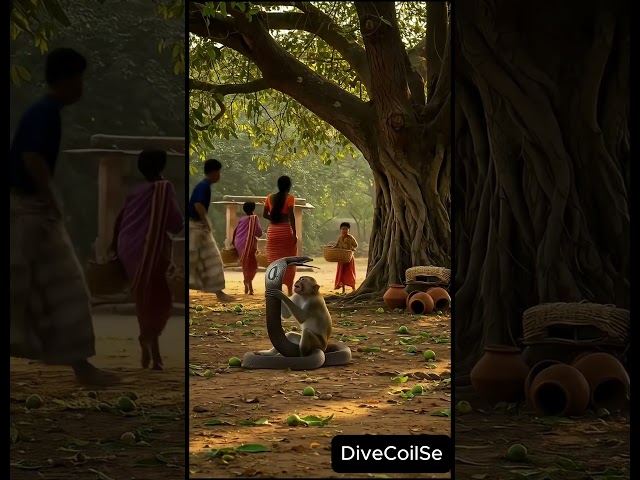 Monkey Trapped! Giant Python Coils in Seconds