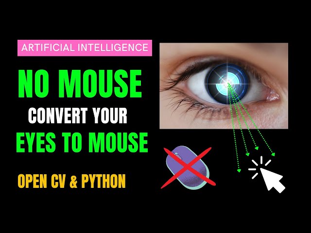 Transform Your Eyes into a Mouse | Operate Computer with Eyes [ OpenCV Python Project ]