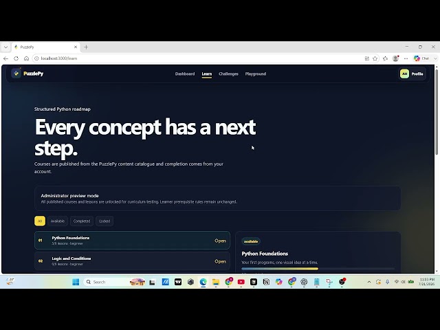puzzlePy project overview