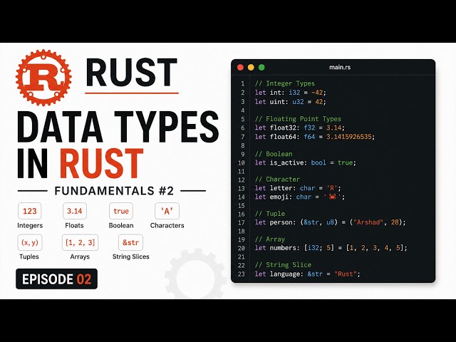 Rust Data Types Explained | Rust Zero To Advance Series #2