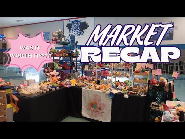 Crochet Market Recap | What Sold at My Craft Fair + Booth Setup