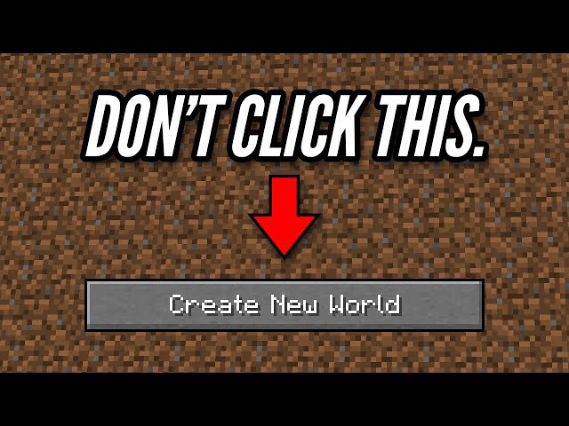 Stop Quitting Your Minecraft Worlds