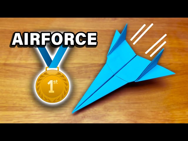 Origami Airforce Paper Airplane | Easy Tutorial!