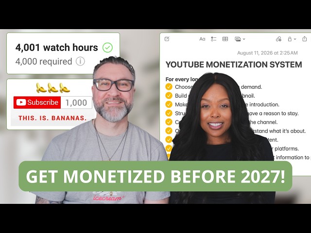 YouTube just changed monetization forever… do this before 2027 to get monetized fast.
