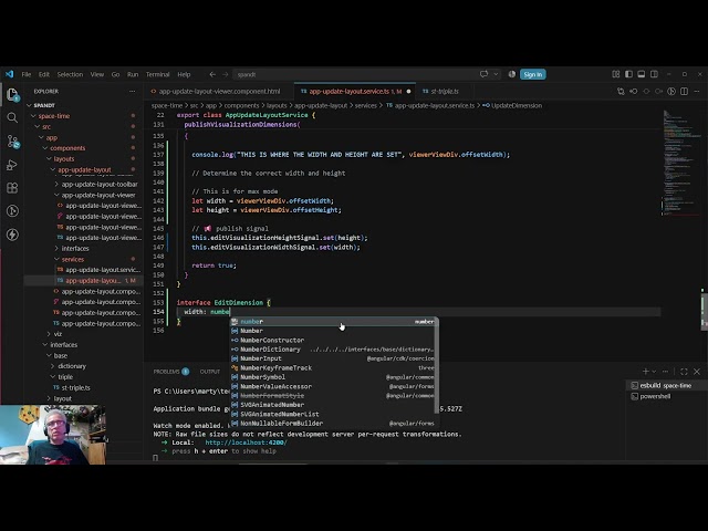 ThreeJS and Angular Space And Time Application - Video 574:  Toggle Max-Configured  Part 2