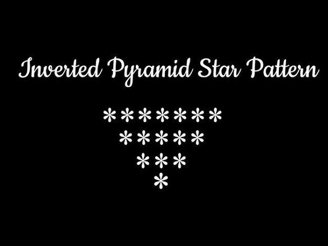 AP Computer Science A Practice - Inverted Triangle (Nested Loops)
