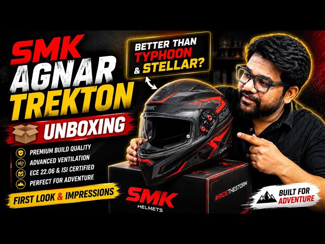 SMK Agnar Trekton Helmet Unboxing | Features & First Impressions | #smk #helmet #unboxing #features