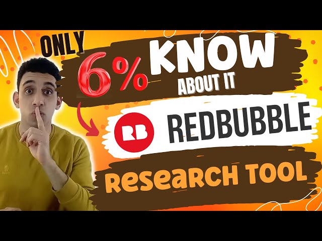 A Wonderful Redbubble Niche Research Tool Nobody Knows about it