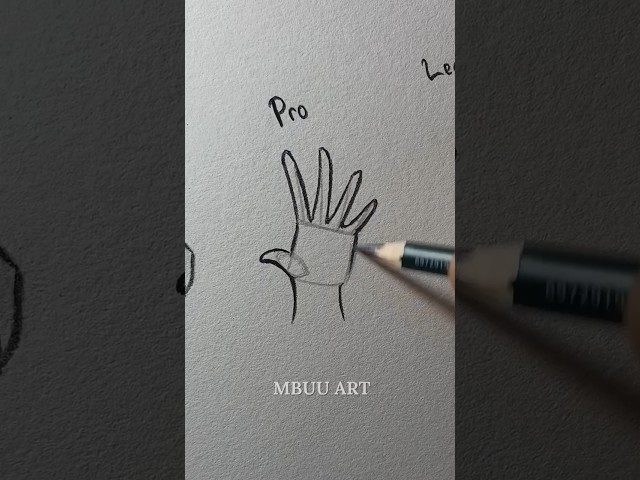 How I draw hand simple to legend✏️ #drawing #tutorial #howtodraw #sketch #art #shorts
