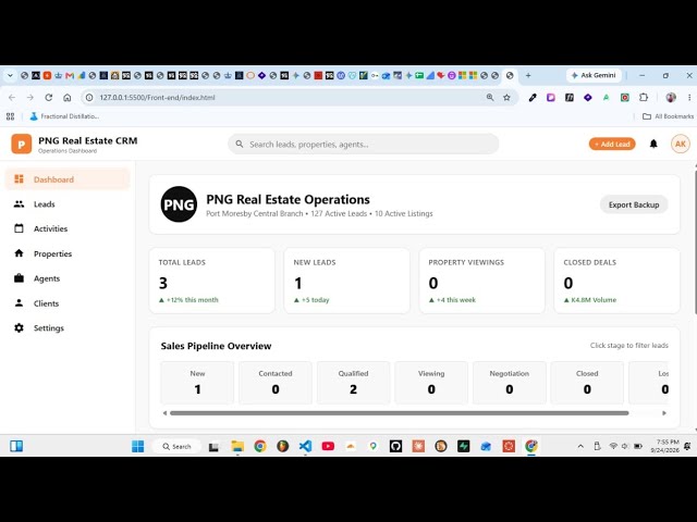 Testing a simple flask API for a Real Estate CRM system