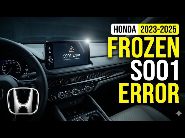 Honda "Update Is Unavailable | Code: S001" Error Fix | Screen Update Failed