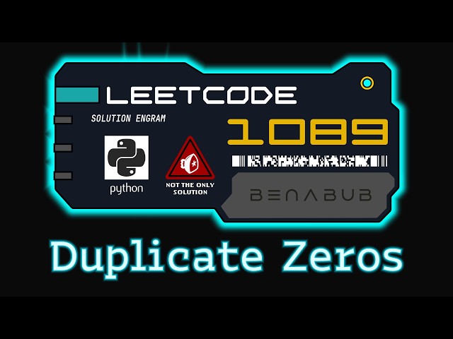 Duplicate Zeros — LeetCode #1089 | Python Algorithm Visualization