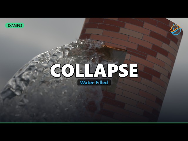 Water-Filled Tower Collapse | FLIP Fluids Addon