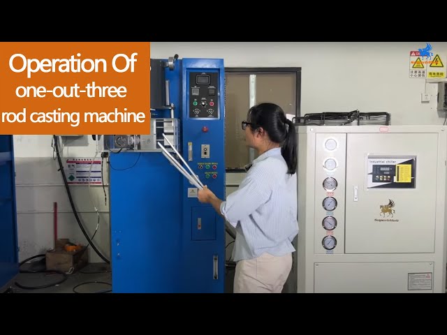 Gold rod casting machine-Operation guide of  one-out-three rod casting machine for Gold/silver