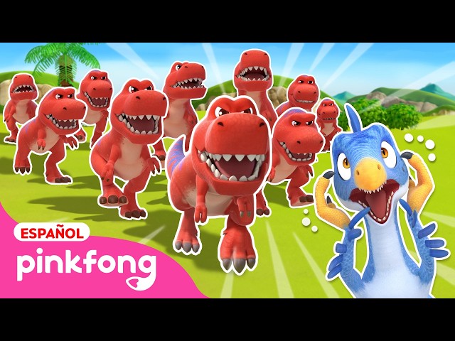 Ten Little T-Rexes🦖 | Dinosaurs for Kids | Kids Songs | @Pinkfong