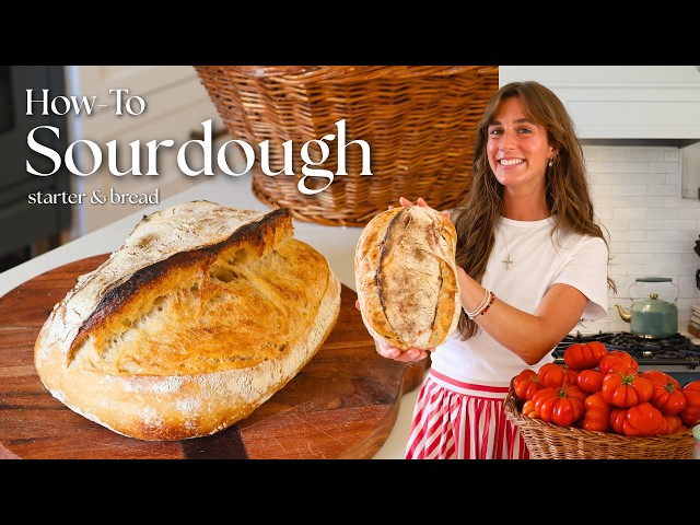 I perfected my sourdough recipe | How To Make Sourdough Starter + Bread from Scratch