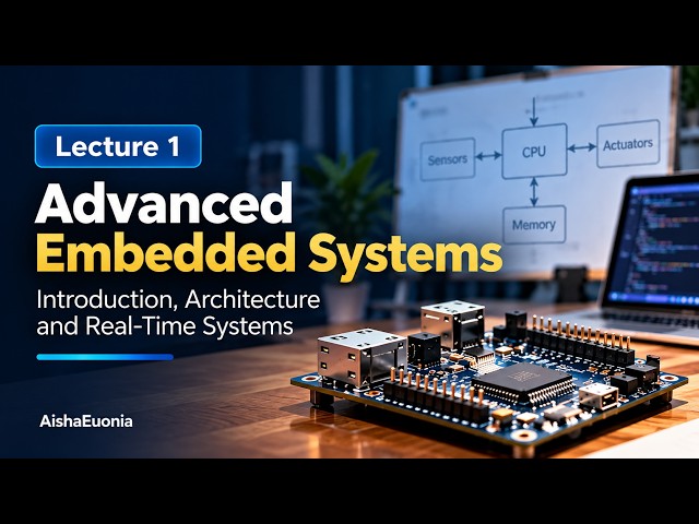 Advanced Embedded Systems Lecture 1 | Introduction, Architecture & Real-Time Systems