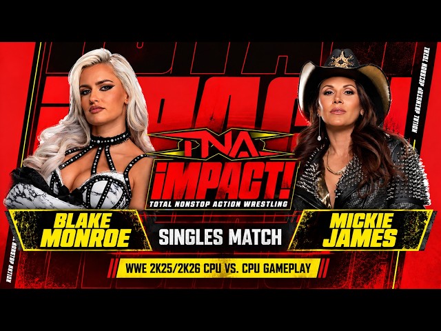 TNA Wrestling | Blake Monroe vs. Mickie James | WWE 2K25 CPU vs. CPU Gameplay