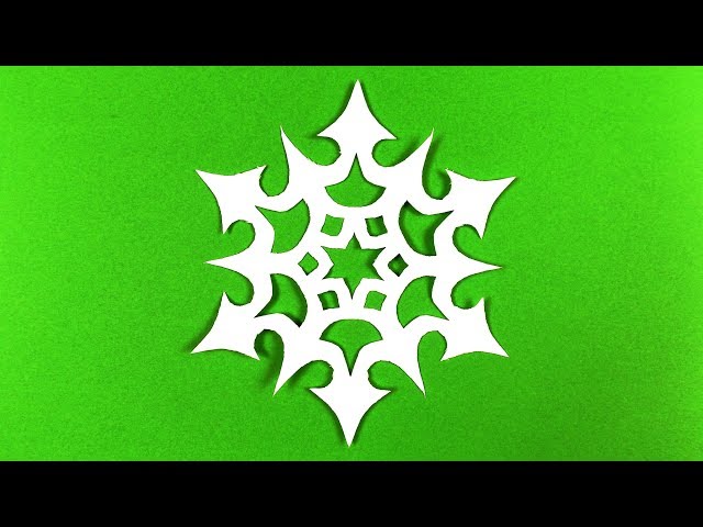 How to make a snowflake with paper. Paper snowflake tutorial.