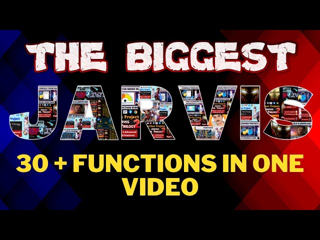 THE BIGGEST JARVIS | 30 + Functions in ONE VIDEO | How to Make Jarvis In Python | Jarvis Python