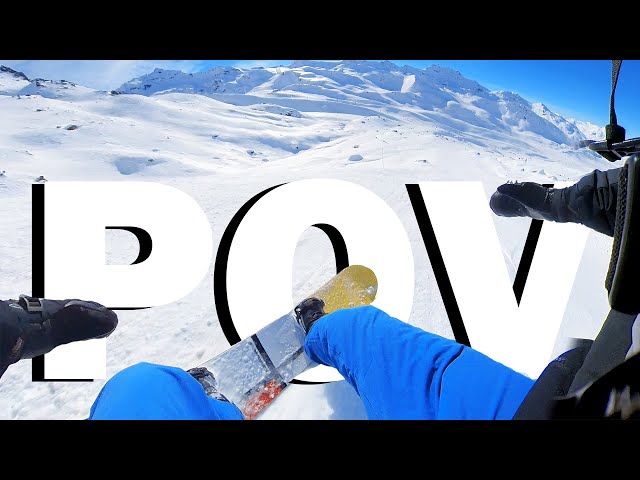 MOST EPIC SNOWBOARDING POV Run in France!