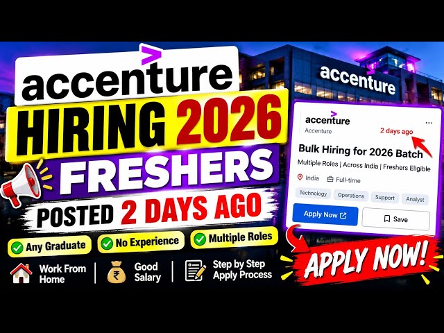 Accenture Hiring 2026 🚨 0–2 Years | Application Support Engineer | Python | Freshers Can Apply?