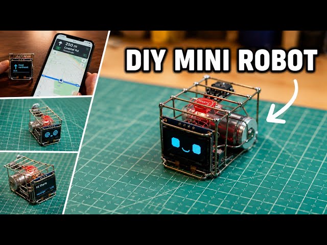 I Built My Own Dasai Mochi-Style Robot | Cute DIY Desktop Buddy | mini robot