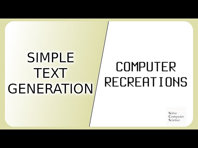 Simple text generation