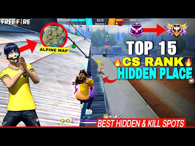 Top 15 Secret Alpine Map Hidden Spots After New Update 🔥 | CS Rank Push Tips & Tricks