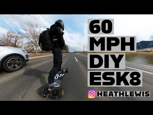 60 MPH DIY Fast Electric Skateboard - Heath Lewis - Esk8