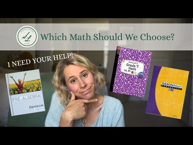 Denison vs  Thinkwell vs  Saxon | Homeschool Math Curriculum Comparison