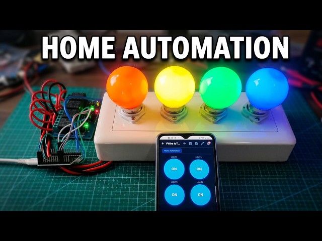 Home Automation Using ESP32-C3 & VWire IoT Cloud | Control Home Appliances from Anywhere