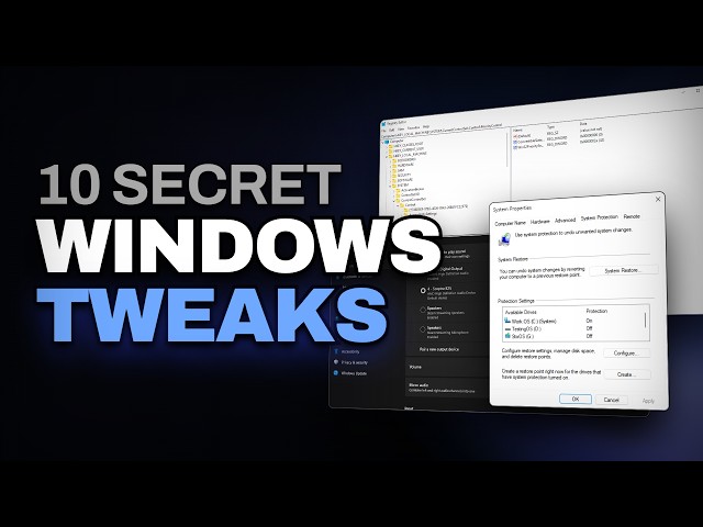 10 Secret Windows Tweaks (FPS Boost and ZERO Input Delay)