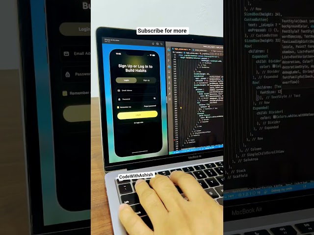 Making app's in flutter #coding #codeflow #frontendcourse #webdesign #webdesign #flutter